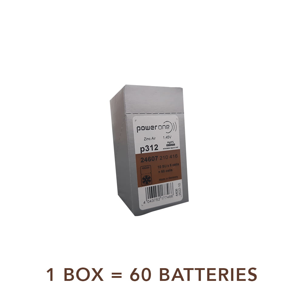 Powerone Hearing Aid Batteries 312 Attune