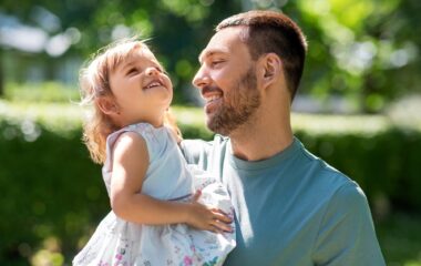 father with girl