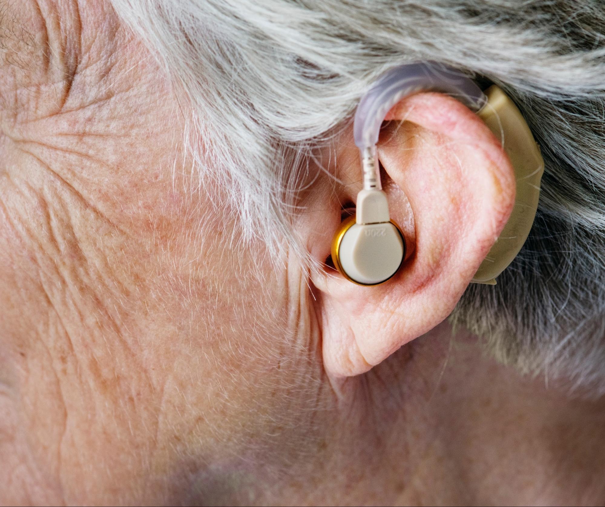 wearing hearing aids